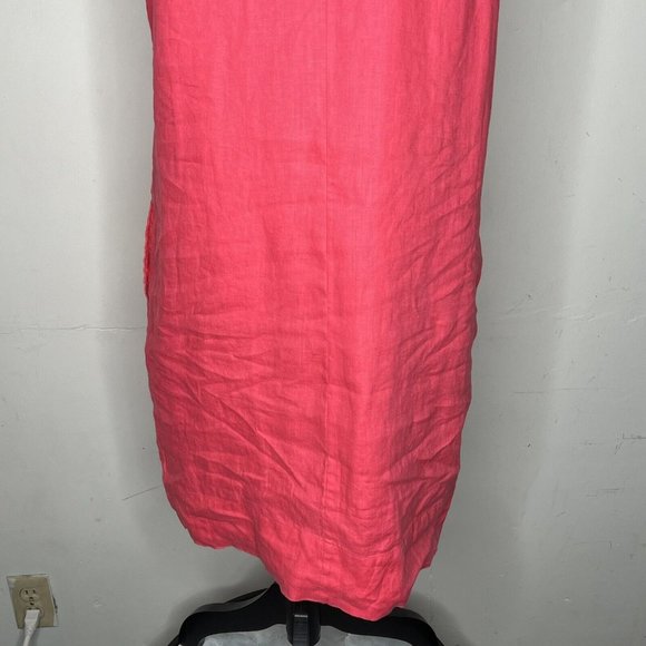 Tommy Bahama Womens Pink Linen Shift Dress Size Small - Picture 6 of 10